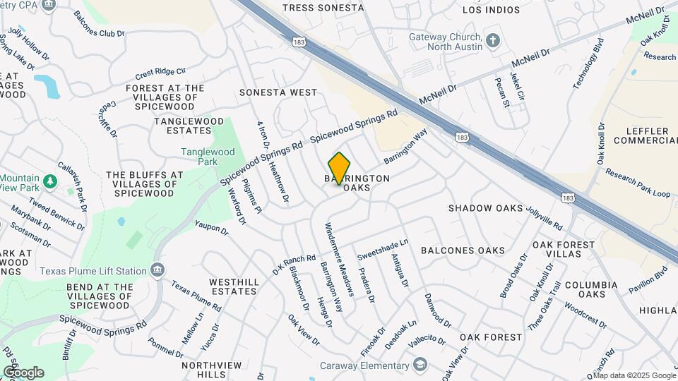 11704 Barrington Way Map and Location Details