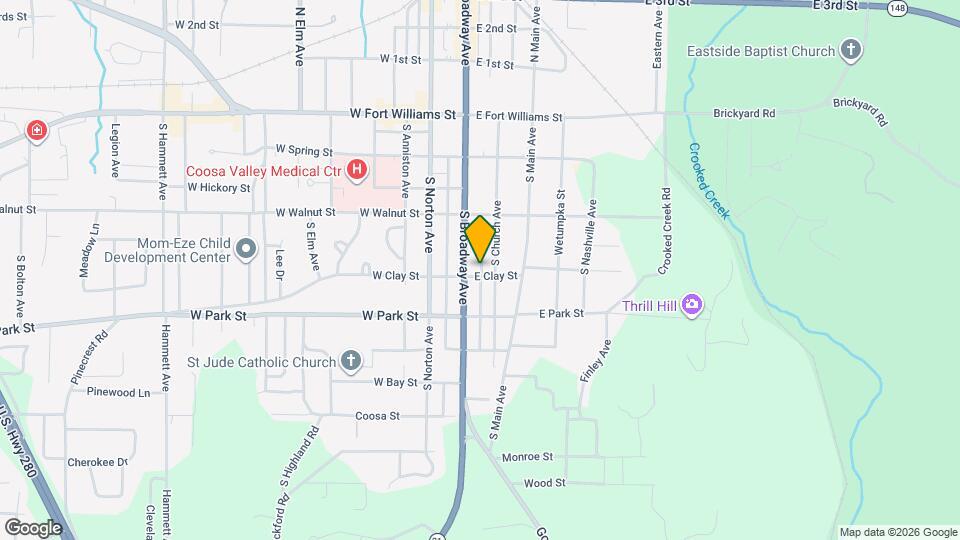 12 E Clay St Map and Location Details