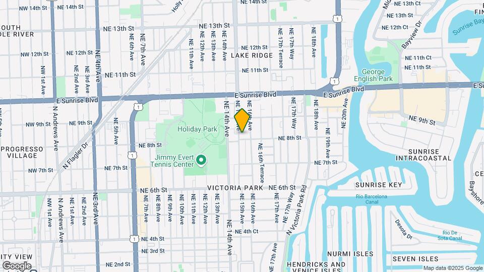 804 NE 15th Ave Map and Location Details