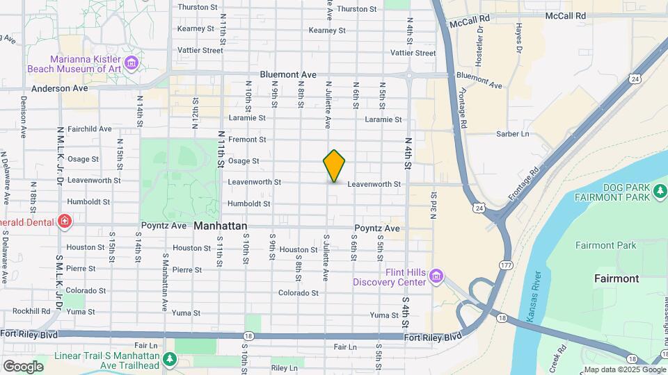 629 Leavenworth St Map and Location Details