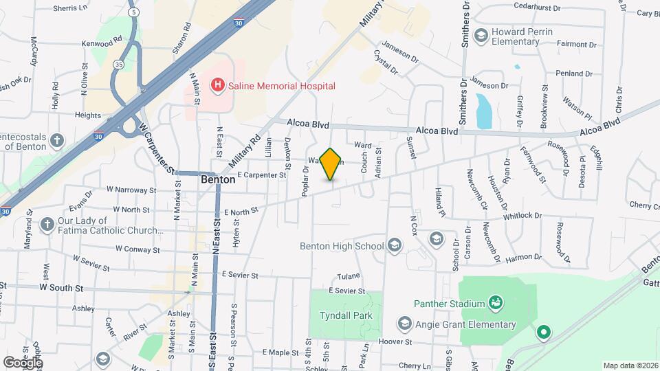 700 Park Dr Map and Location Details