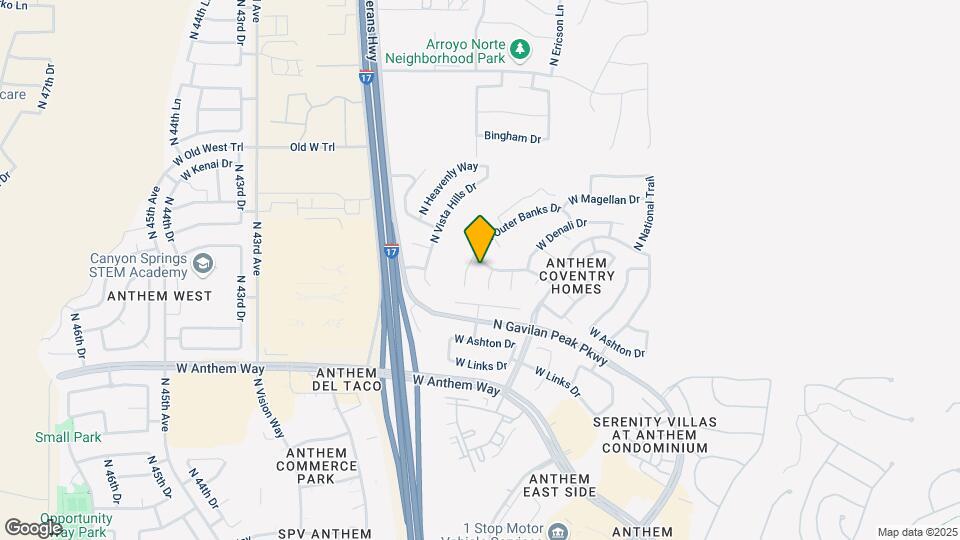 3841 W Rushmore Dr Map and Location Details