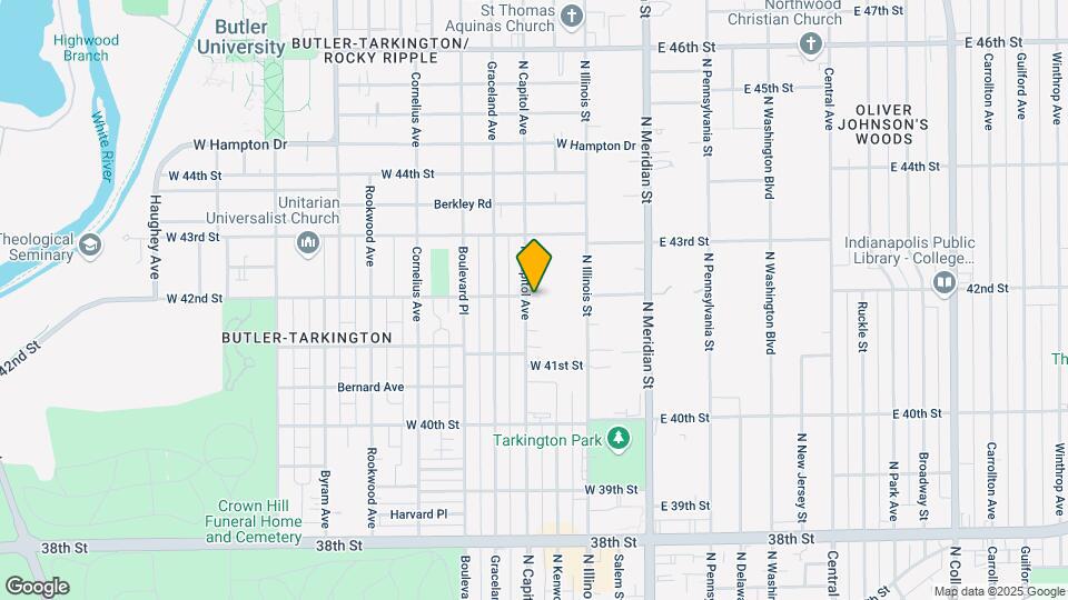 4145 N Capitol Ave Map and Location Details