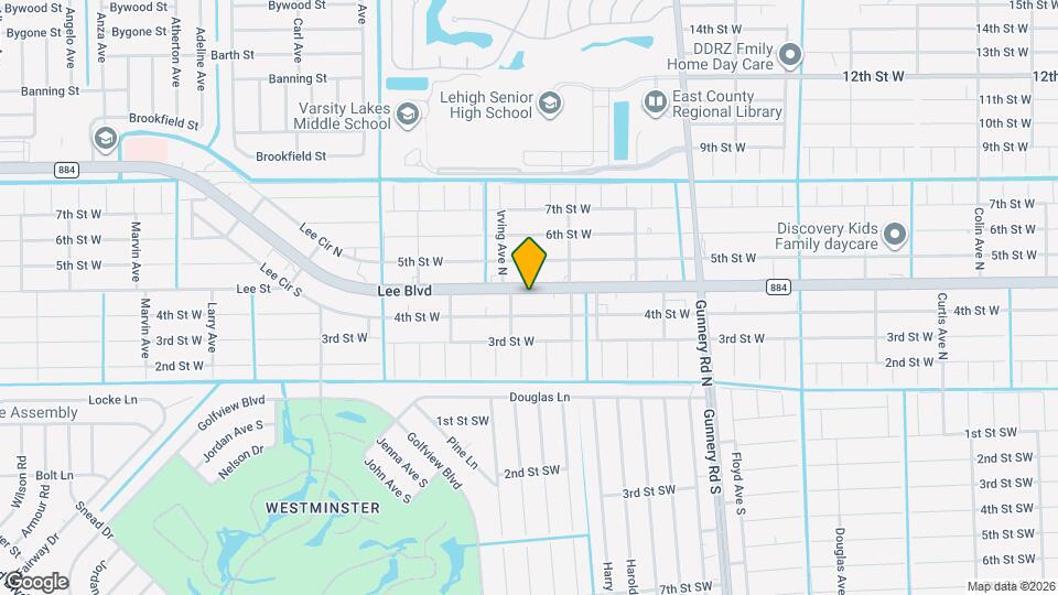 4613 Lee Blvd Map and Location Details