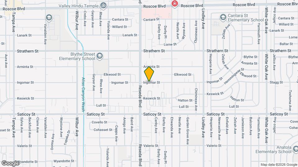 Reseda East Senior Citizens Map and Location Details