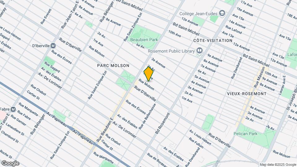6343-6351 Molson St Map and Location Details