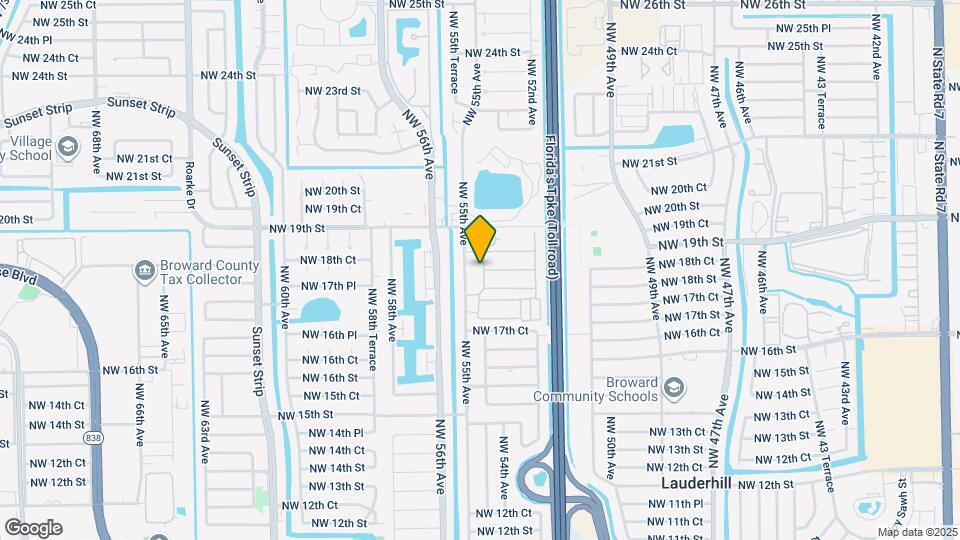1833 NW 54th Ter, Unit CC2 Map and Location Details