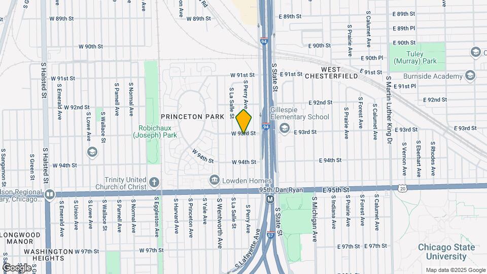 9302 S Perry Ave Mapa y Detalles de la Ubicación