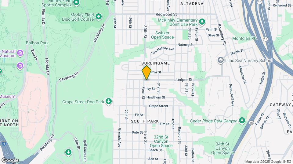 3029 Juniper St Map and Location Details