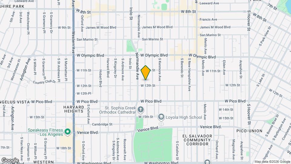 1144 S Mariposa Ave Map and Location Details