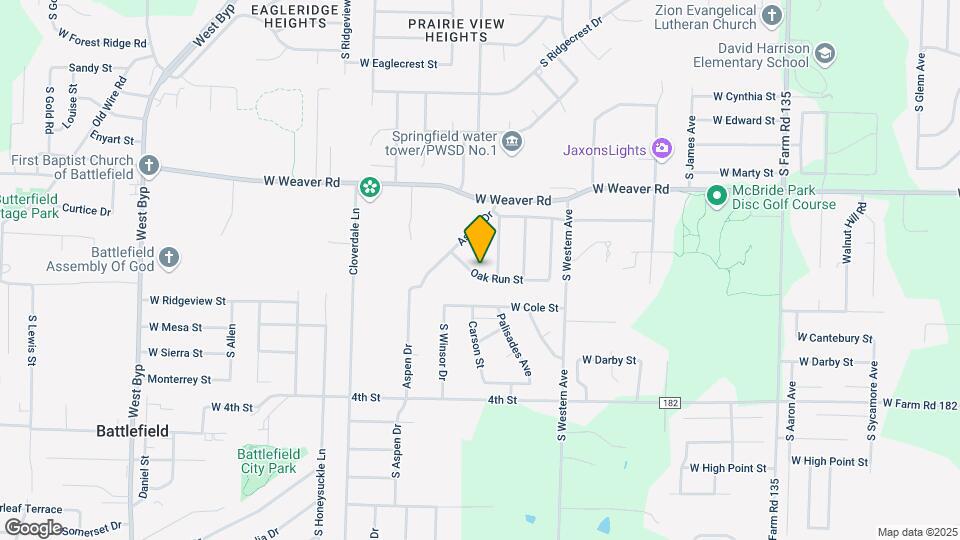 3623 W Oak Run St Mapa y Detalles de la Ubicación