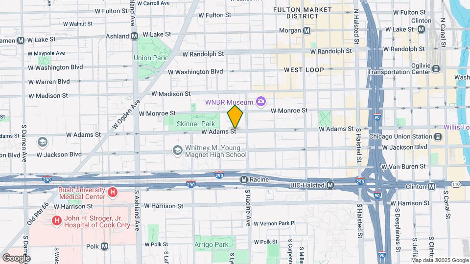 1525 W Monroe St Map and Location Details