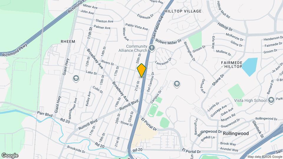 14761 San Pablo Ave Map and Location Details