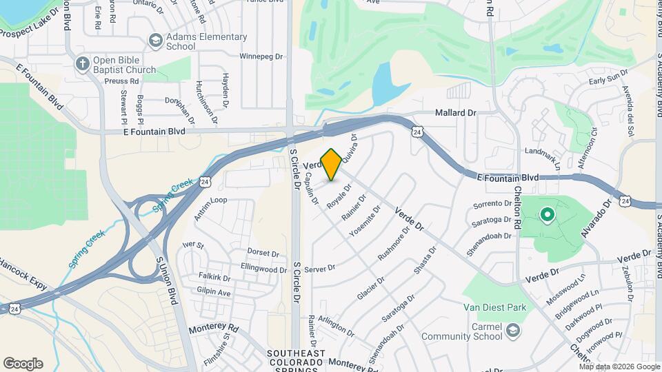 1219 Quivira Dr Map and Location Details