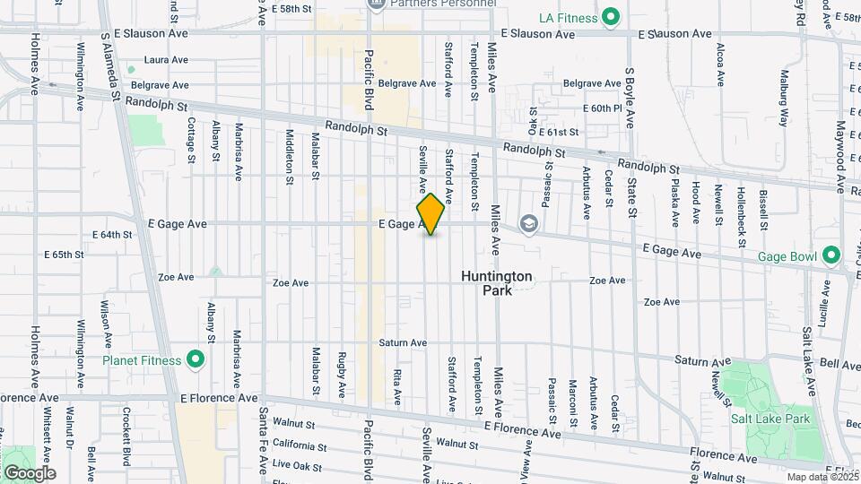 6422 Seville Ave Map and Location Details