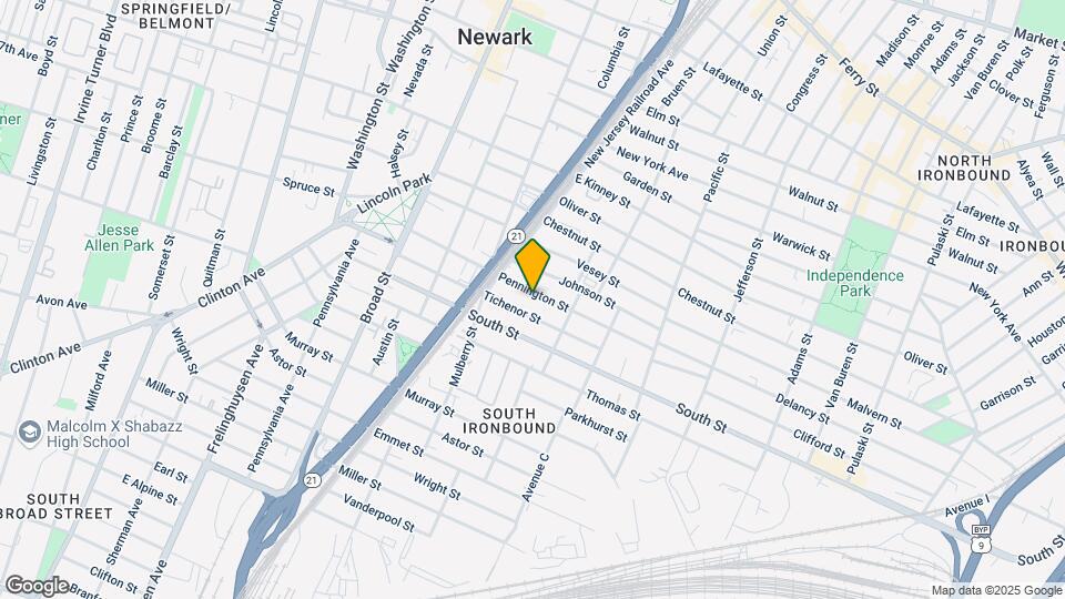 95 Pennington St, Unit 1 Map and Location Details