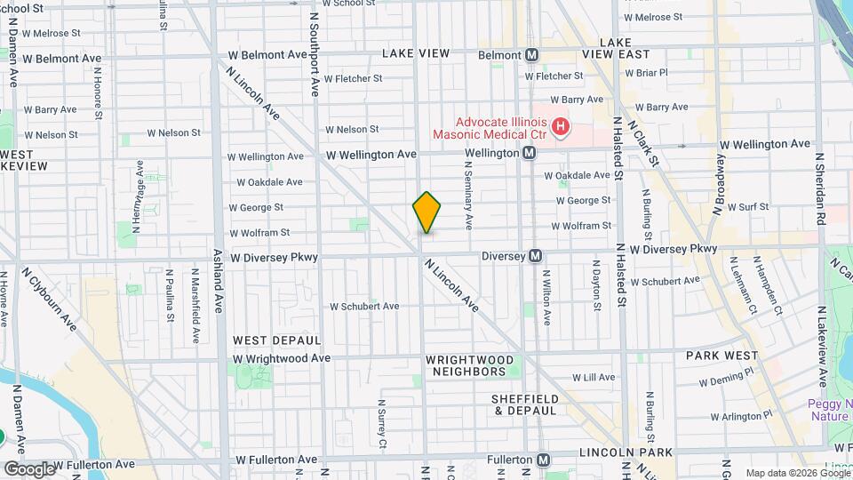 2815 N Racine Ave Map and Location Details