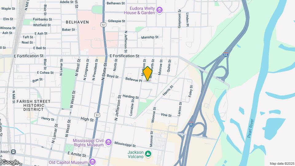 1027 Bellevue Pl Map and Location Details