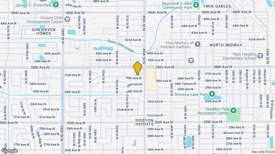 4945 36th Ave N Map and Location Details