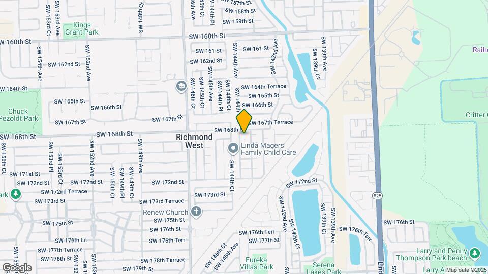 14351 SW 168th Terrace Map and Location Details