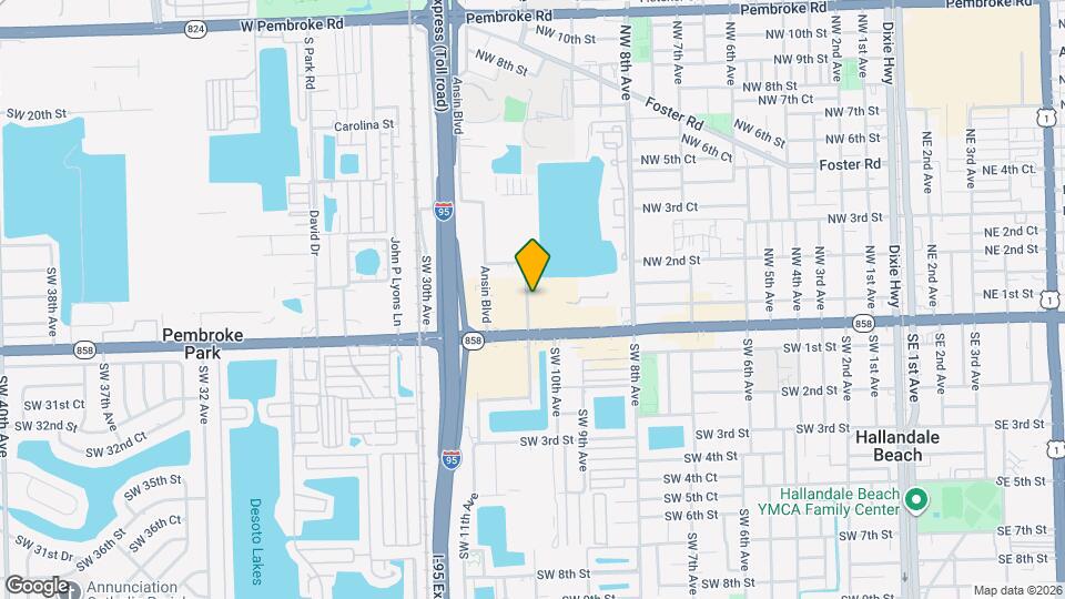 1016 NW 1st Ct Map and Location Details