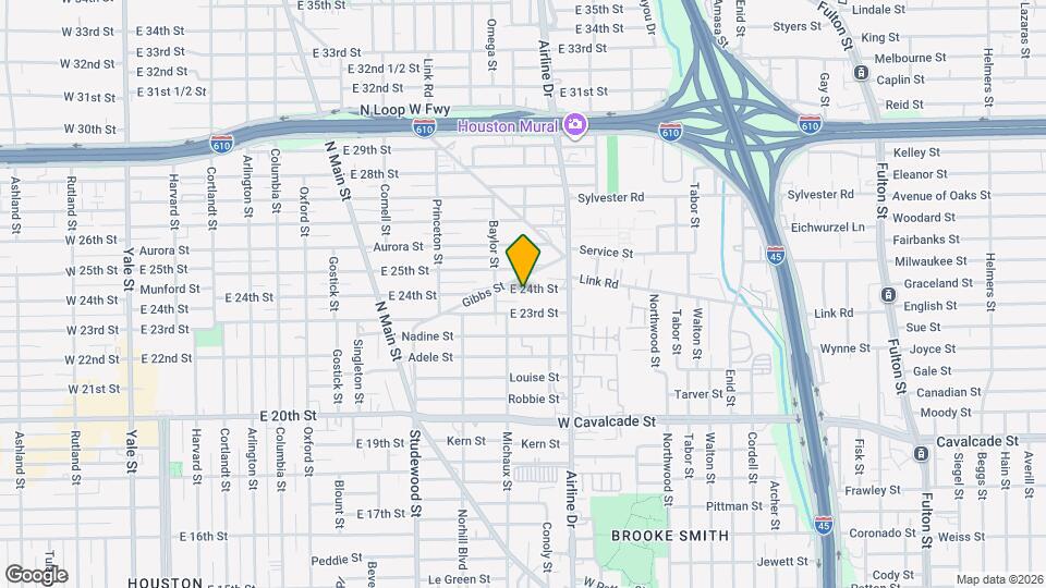 1128 E 24th St Map and Location Details