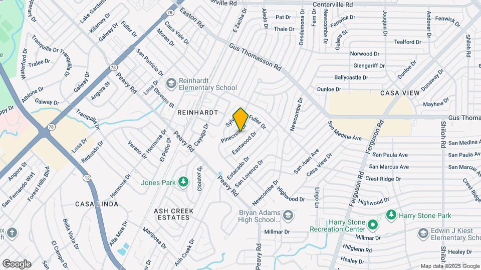 10232 Pinecrest Dr Map and Location Details