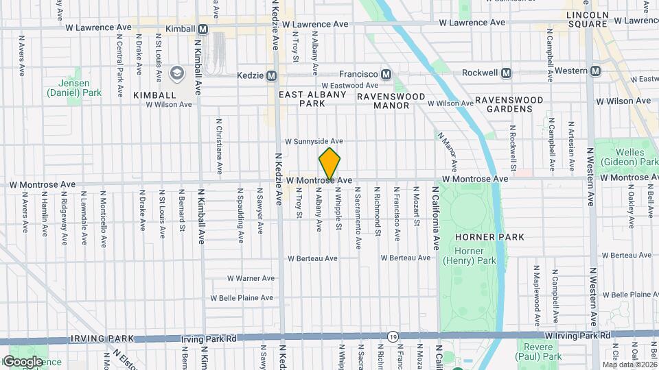 3043 W Montrose Ave, Unit B Map and Location Details