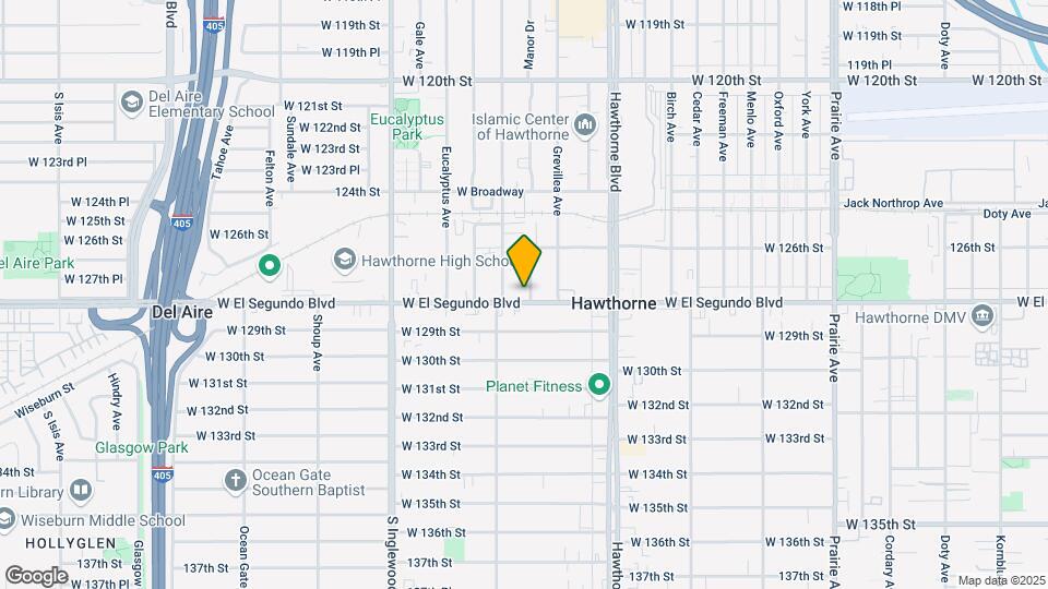 4561 W El Segundo Blvd, Unit B Map and Location Details