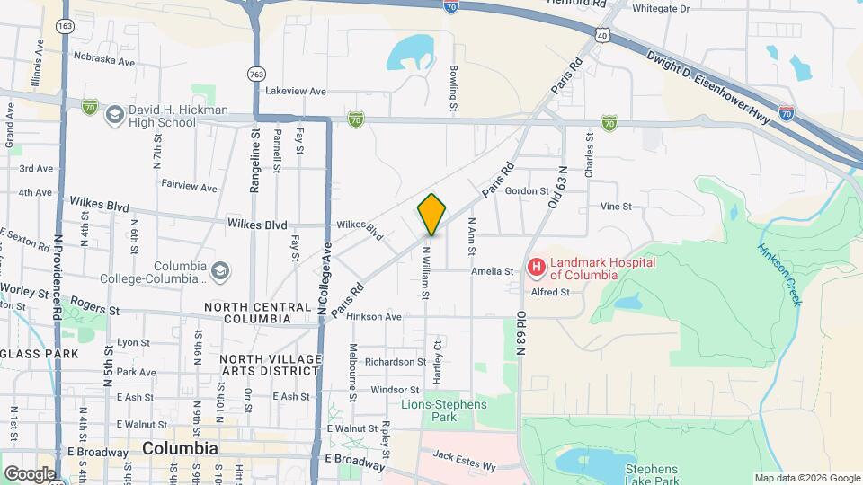 1602 Paris Rd Map and Location Details