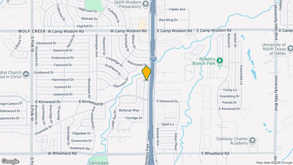 7616 Texridge Dr Map and Location Details