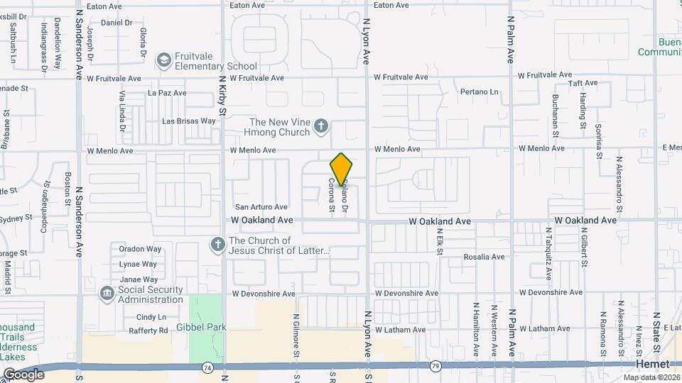 627 Solano Dr Map and Location Details