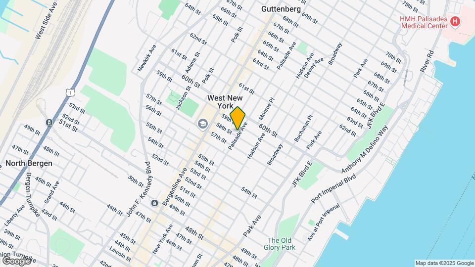 5801 Palisade Ave Mapa y Detalles de la Ubicación
