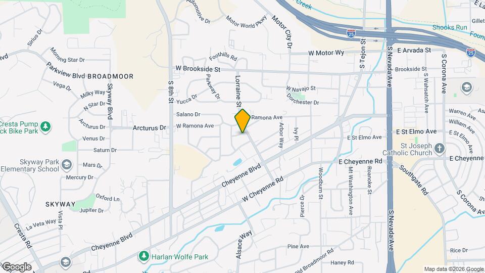 305 Crestone Ave Map and Location Details