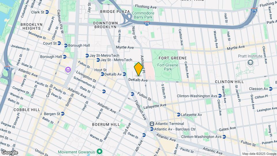 89 Dekalb Ave Map and Location Details