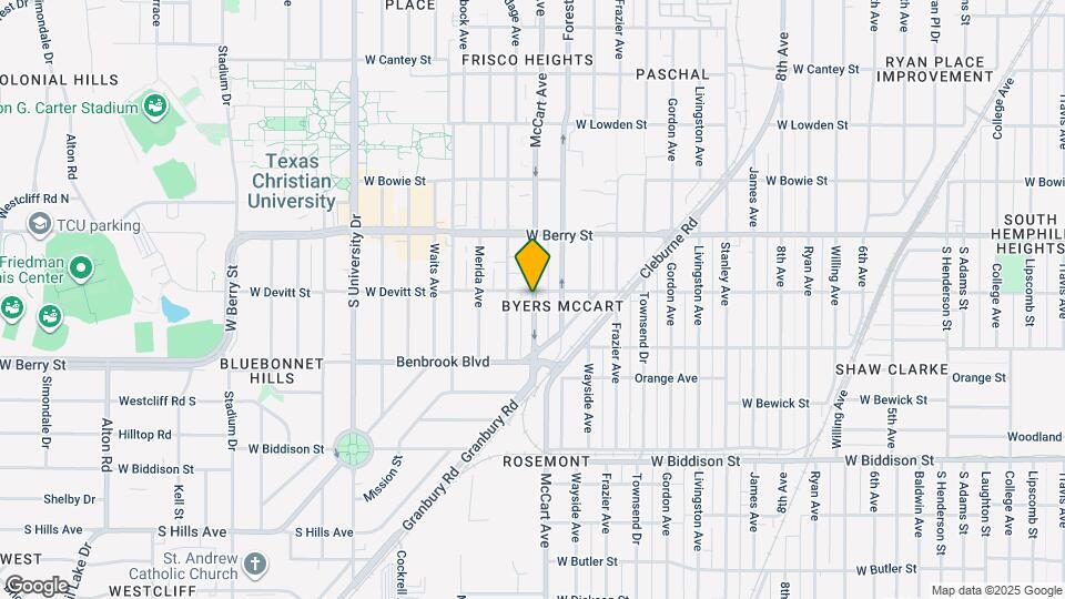 3202 McCart Ave Map and Location Details