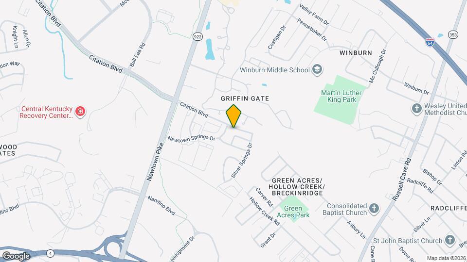 925 Dawson Creek Way Map and Location Details