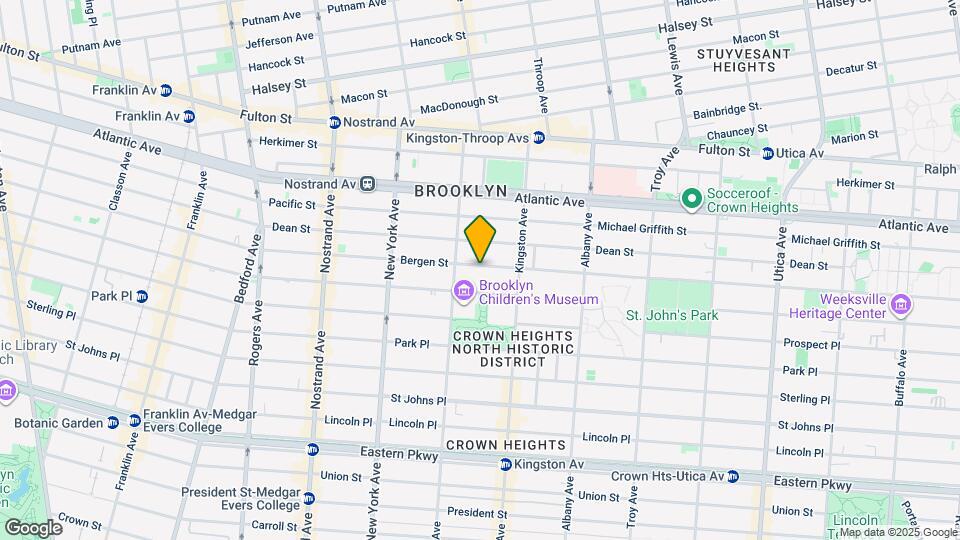 1264 Bergen St Map and Location Details