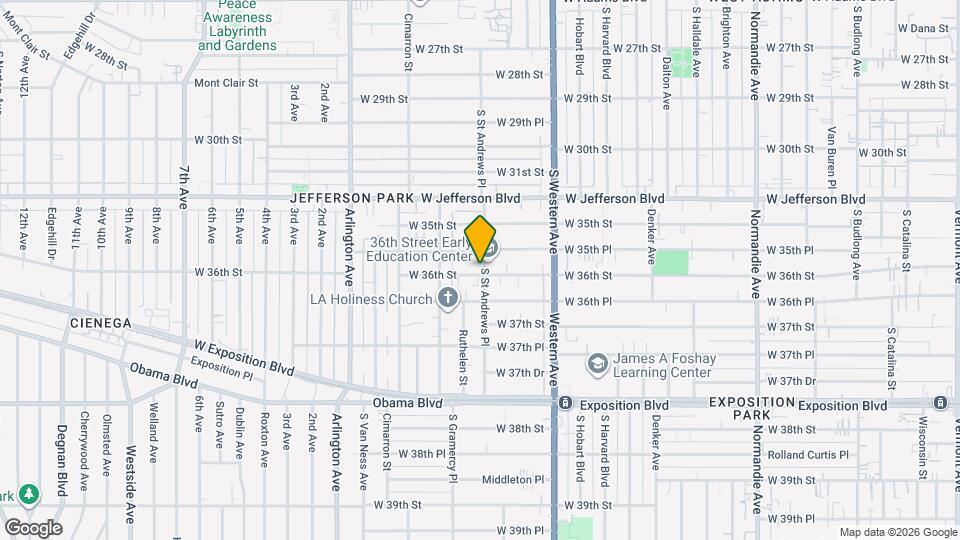 1803 W 36th St Mapa y Detalles de la Ubicación