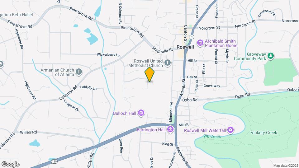 480 Roswell Farms Rd Map and Location Details