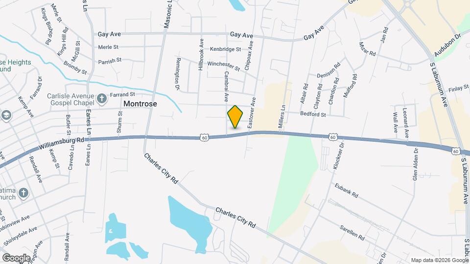 3204 Williamsburg Rd Map and Location Details