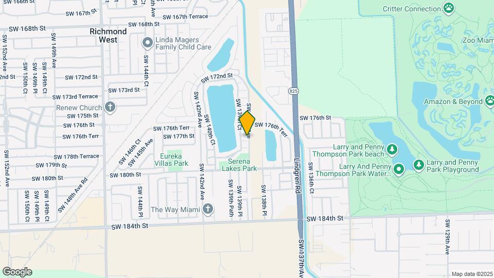13905 SW 177th Terrace Map and Location Details