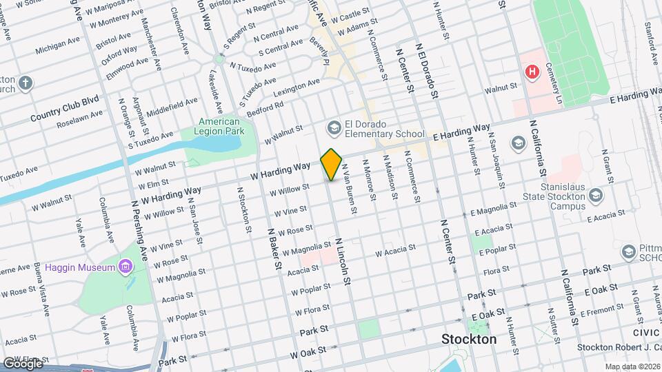 1342 N Lincoln St Map and Location Details