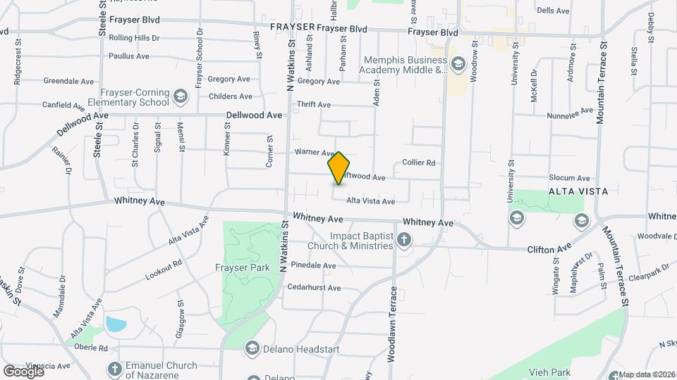 3070 Parham St Map and Location Details