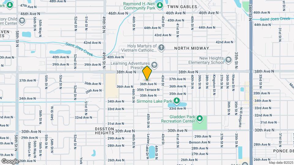 4501 36th Ave N Map and Location Details