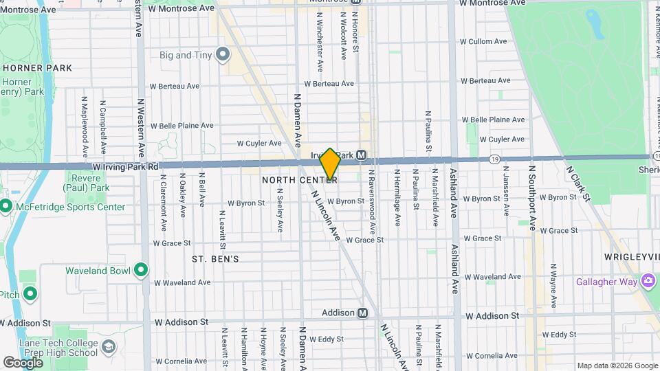 1913 W Larchmont Ave Mapa y Detalles de la Ubicación