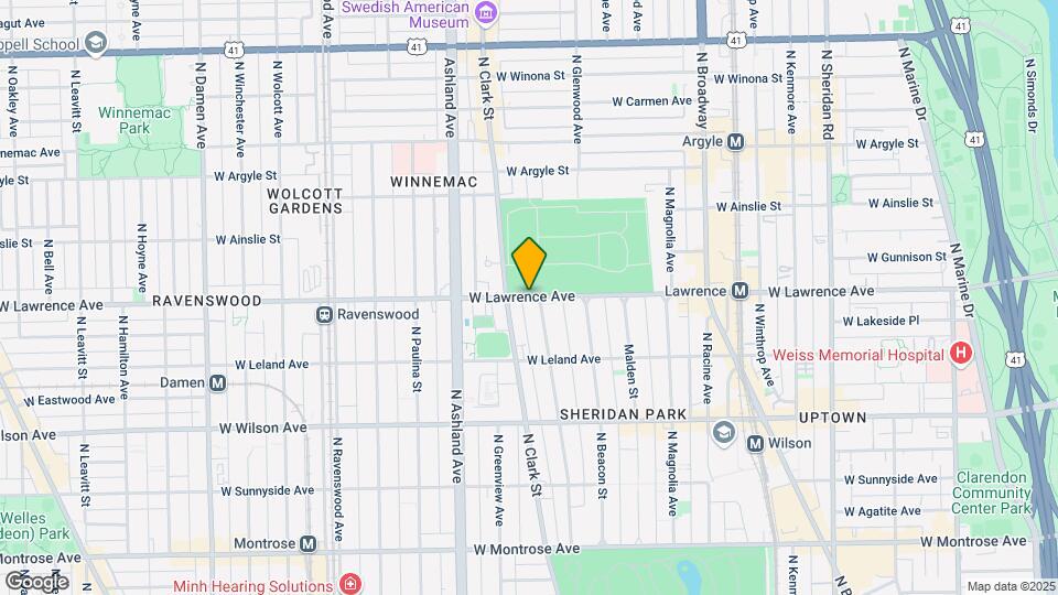 1457 W Lawrence Ave Map and Location Details