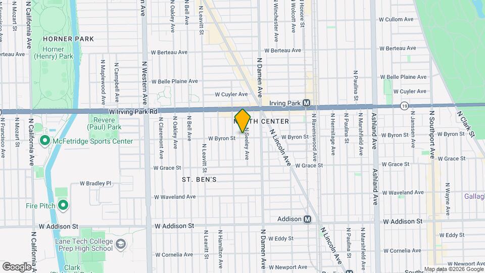 2050 W Byron St, Unit 2 Map and Location Details