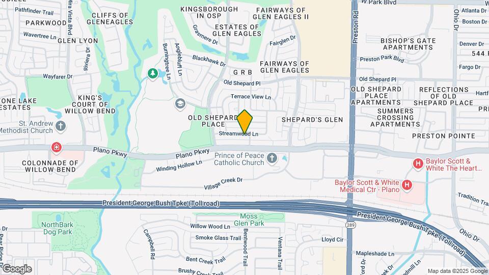 5204 Streamwood Ln Map and Location Details