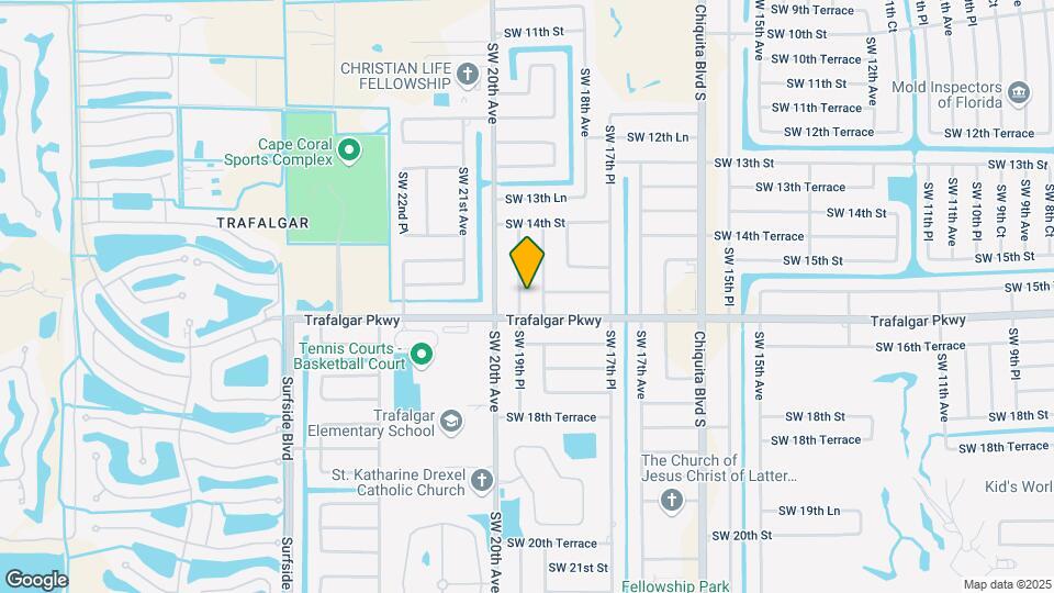 1523 SW 19th Pl Map and Location Details